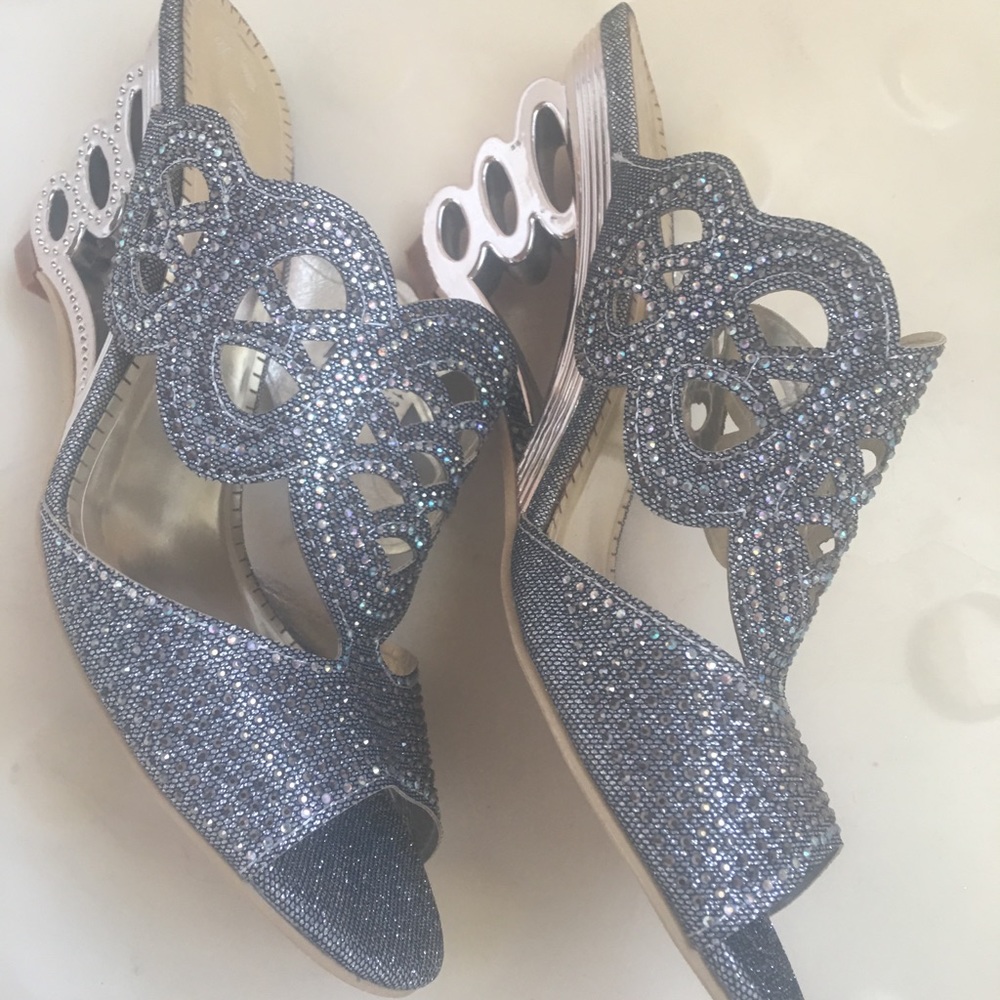 Silver sandals